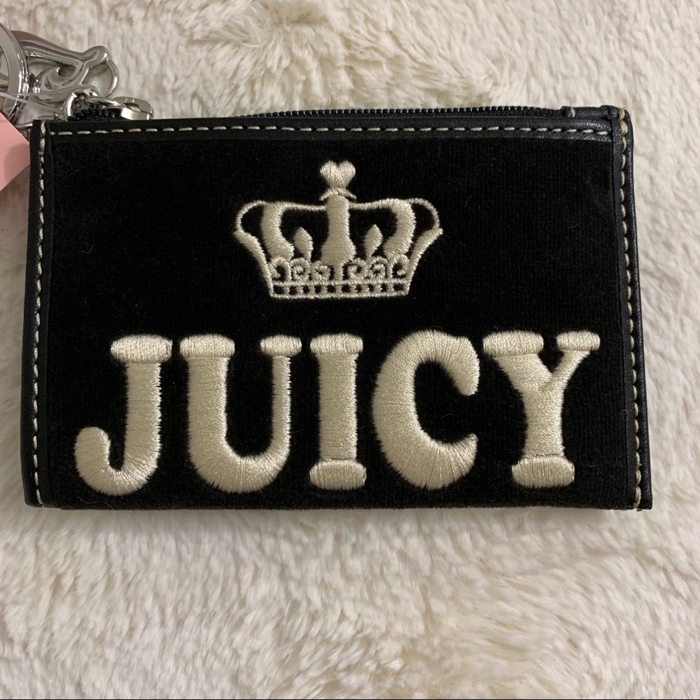 Black & Silver Juicy Couture Keychain Wallet